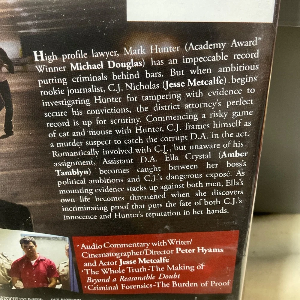 DVD - Beyond  a Reasonable Doubt. V124